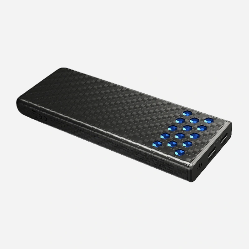 Бързозареждаща се външна батерия Nitecore CARBO 10000 Gen2 Power Bank, синя