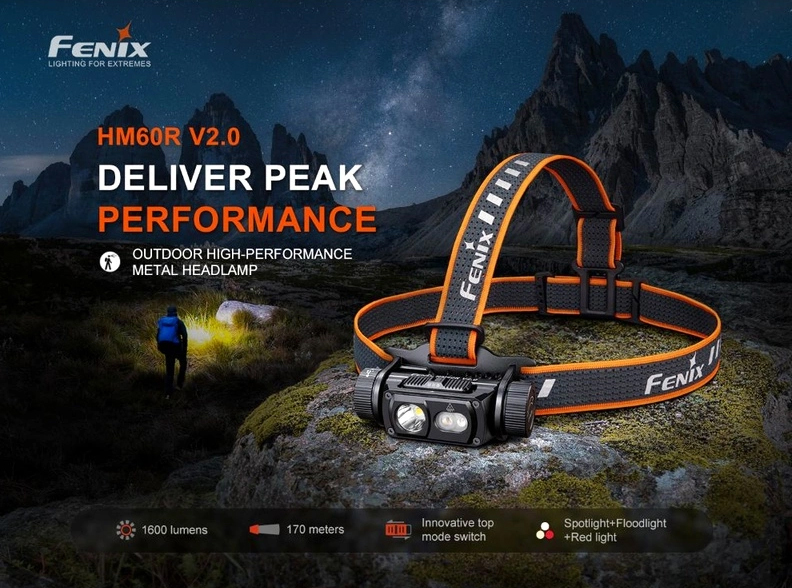 Челник Fenix HM60R V2.0 LED 15