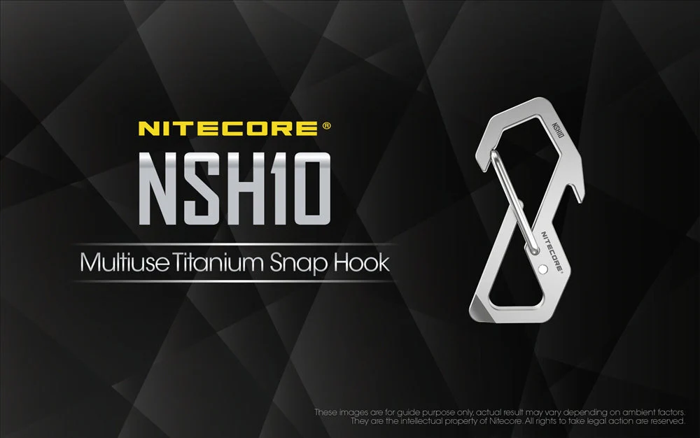 Карабинер Nitecore NSH10 Titanium Multi-Tool Snap Hook 2