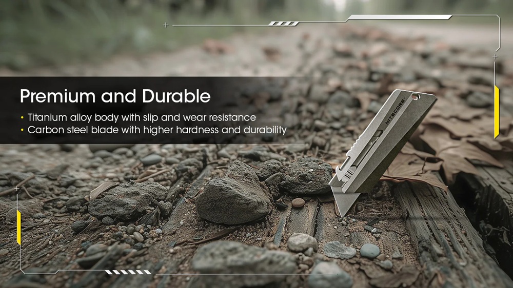 Макетно ножче Nitecore NTK09 Titanium Utility EDC 4