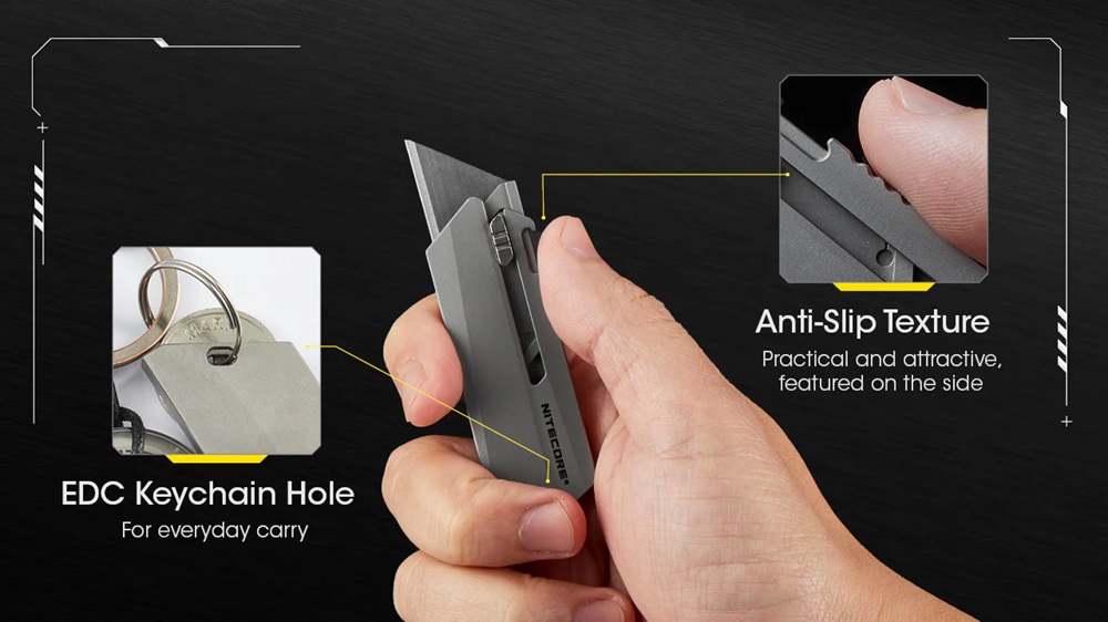 Макетно ножче Nitecore NTK09 Titanium Utility EDC 5