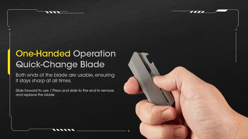 Макетно ножче Nitecore NTK09 Titanium Utility EDC 7