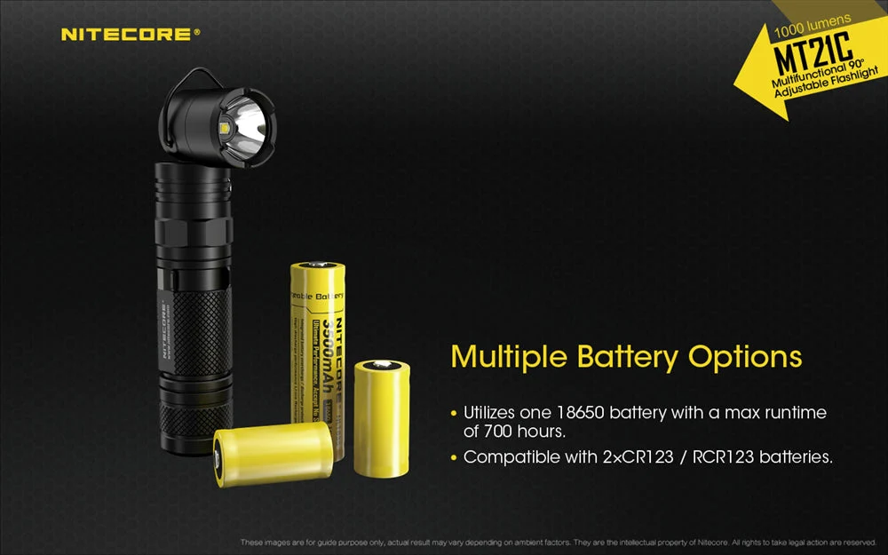 Многофункционален LED фенер Nitecore MT21C с регулируем ъгъл на 90° 19