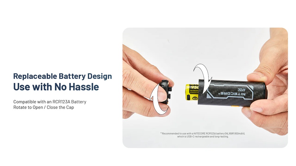 Туристическа помпа Nitecore AP05C + батерия NL169R 20