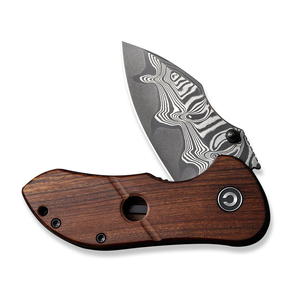 CIVIVI Gordo Guibourtia Wood Damascus 3
