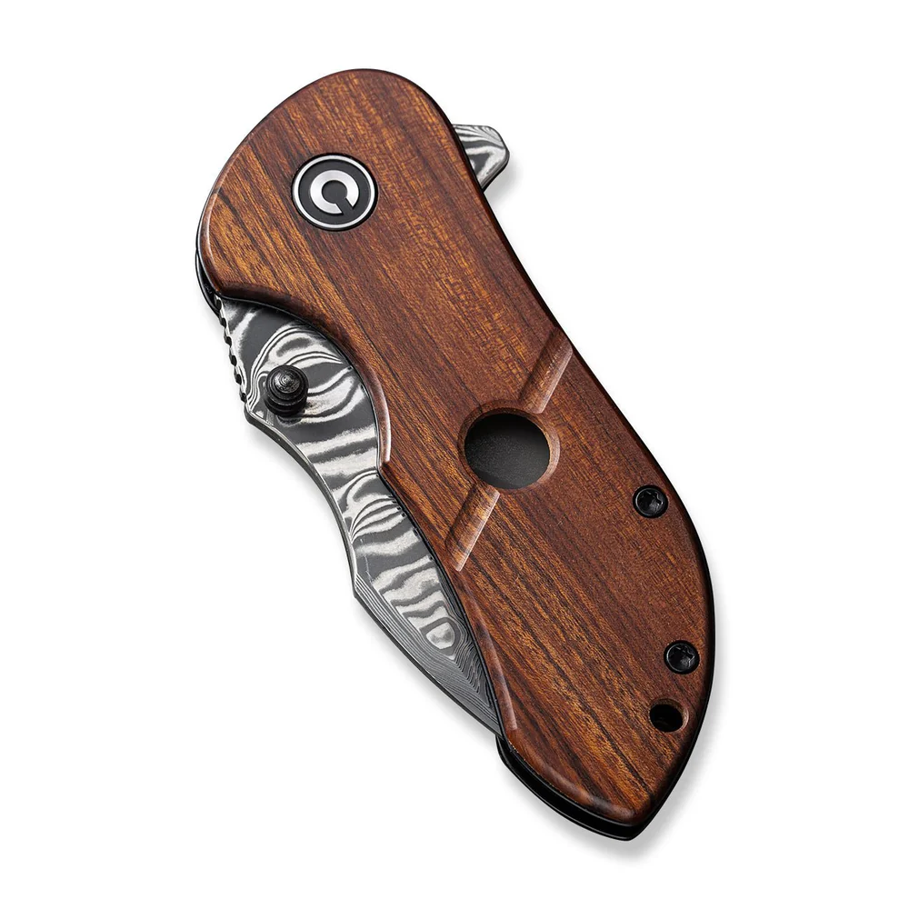 CIVIVI Gordo Guibourtia Wood Damascus 4