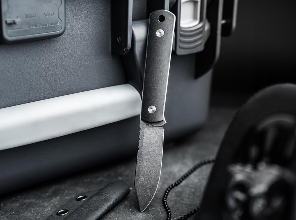 нож Boker Solingen BFF Packlite Black Richlite 7