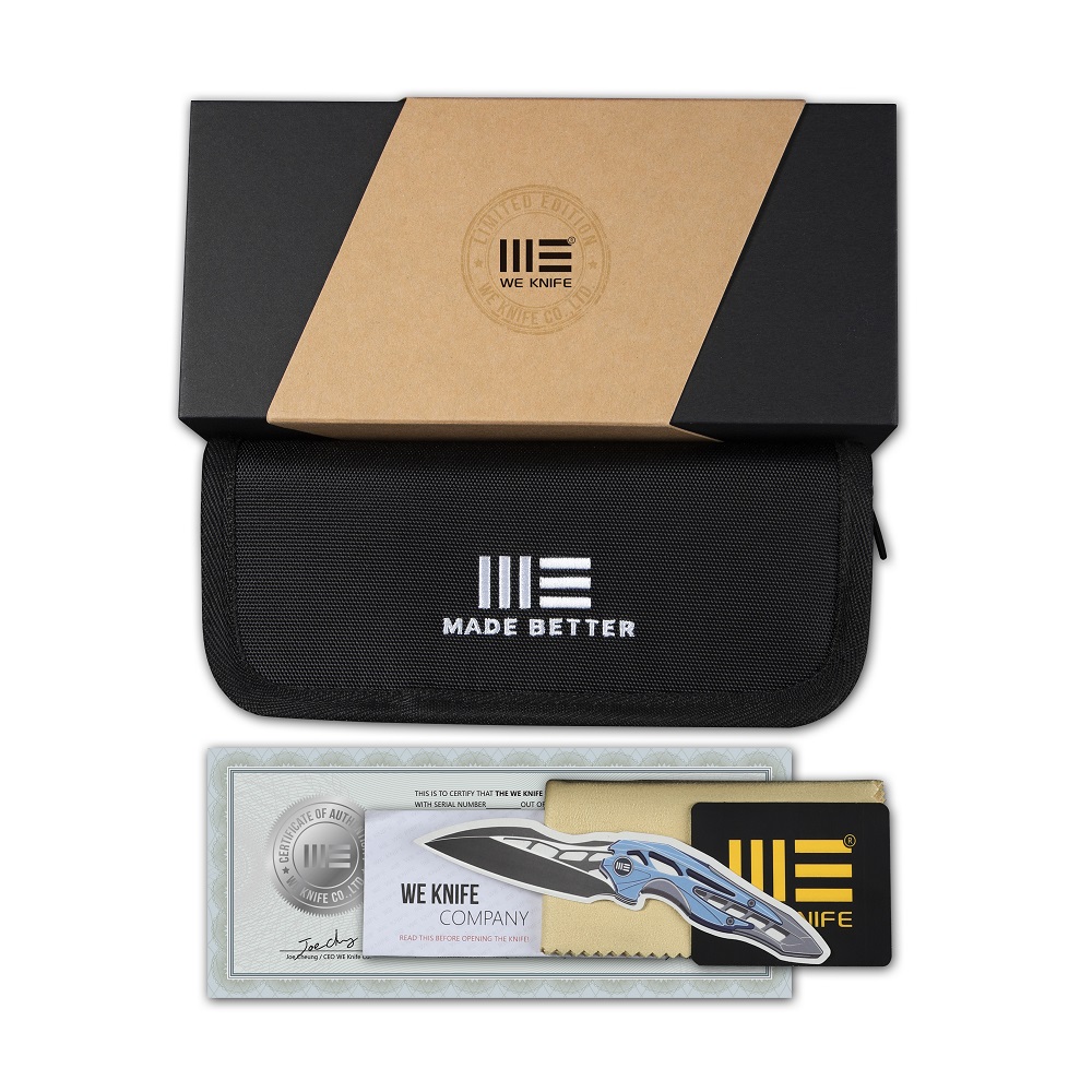 WEKNIFE Shakan Titanium Blue Patterned 7