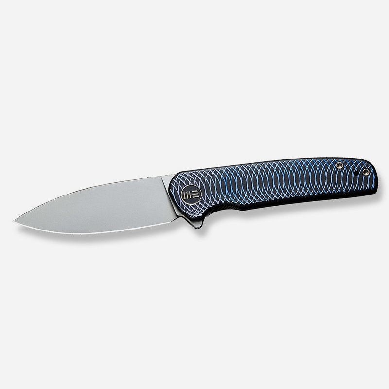 Нож WE Knife Shakan CPM 20CV Titanium Blue Patterned Нож WE Knife Shakan CPM 20CV Titanium Blue Patterned