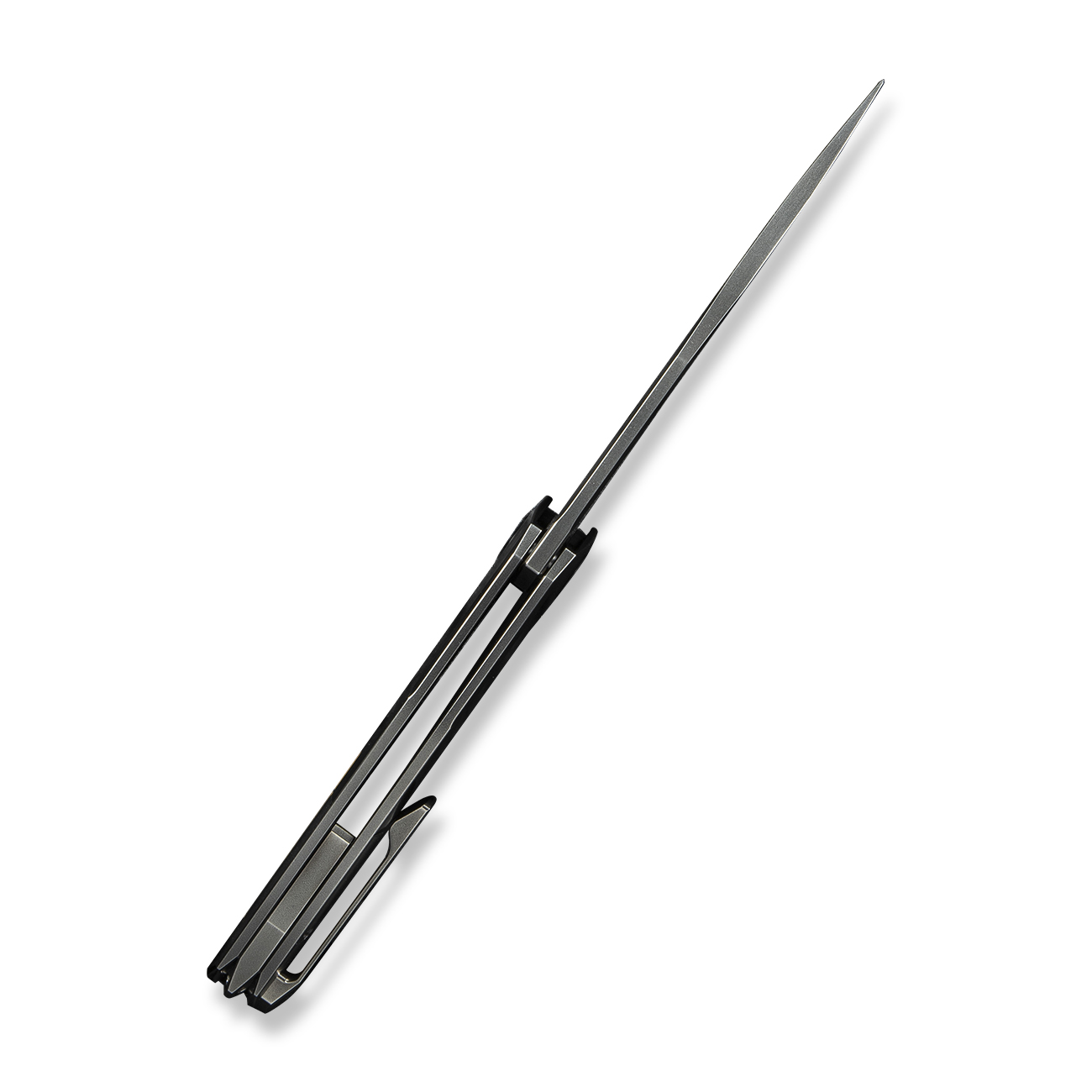 WEKNIFE Sine Wave Polished Gray & Satin Titanium 3