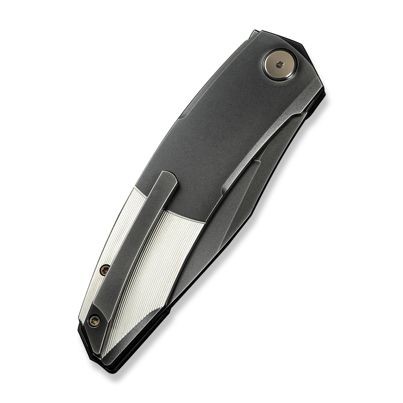 WEKNIFE Sine Wave Polished Gray & Satin Titanium 6