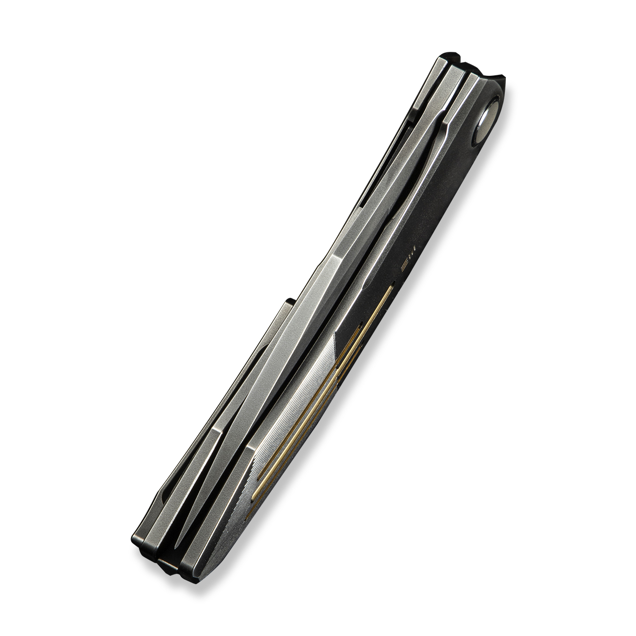 WEKNIFE Sine Wave Polished Gray & Satin Titanium 7