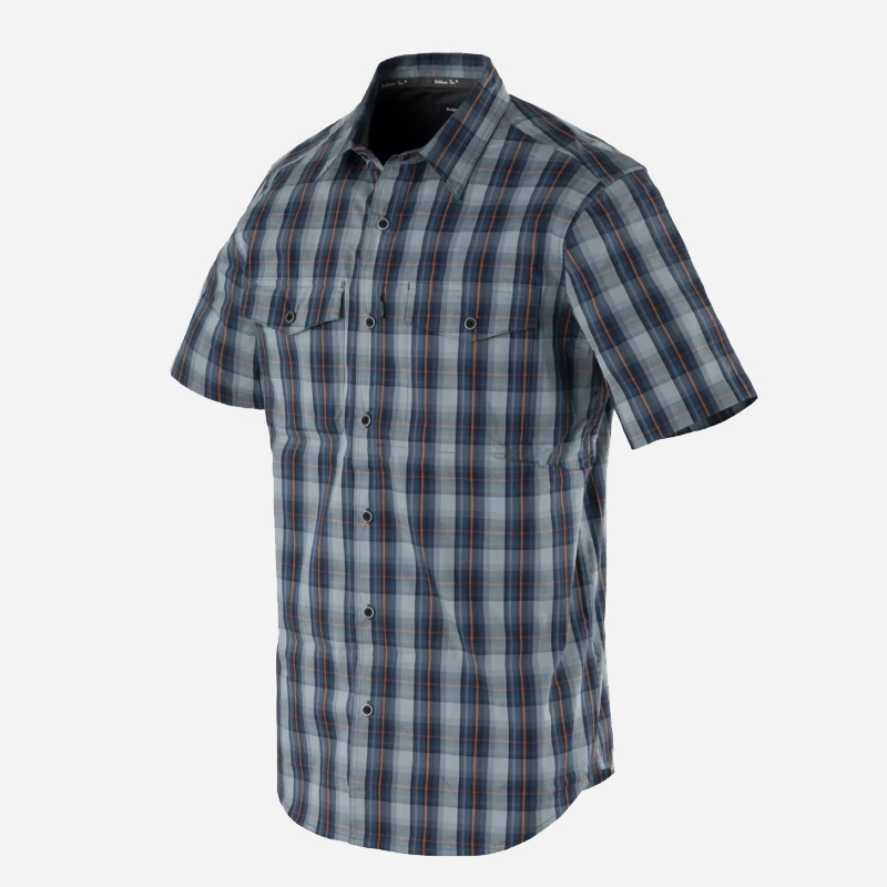 Риза с къс ръкав Helikon-tex Covert Concealed Carry Short Sleeve Shirt Sunset Blue Plaid