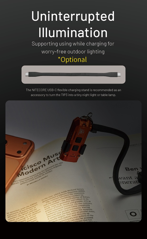 LED фенер Nitecore TIP3, черен 26