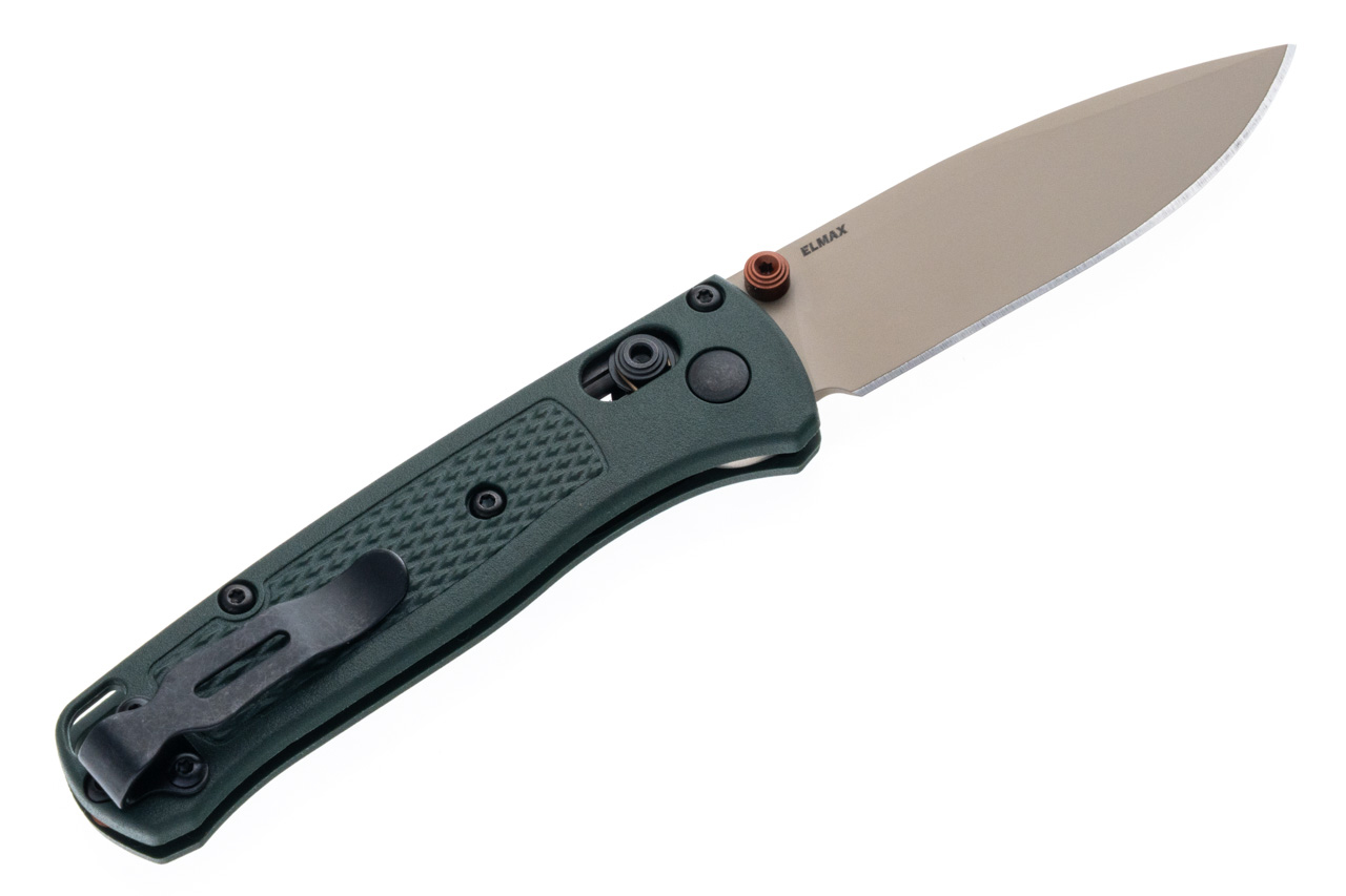 Нож Benchmade Mini Bugout® Elmax Taiga Green Grivory