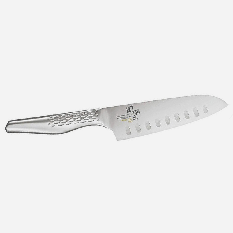 Нож с шлици Santoku KAI Seki Magoroku Shoso 16,5 см 5Cr15MoV неръждаема стомана
