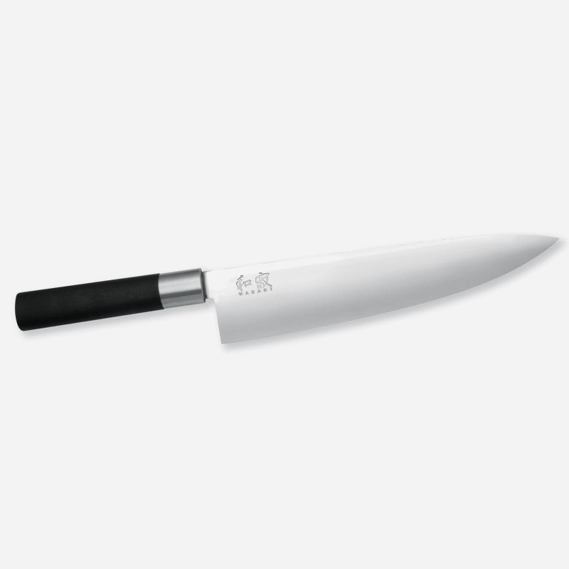 Кухненски нож на главния готвач Wasabi Black KAI 6723C 6A/1K6 стомана Черен полипропилен с бамбукова пудра
