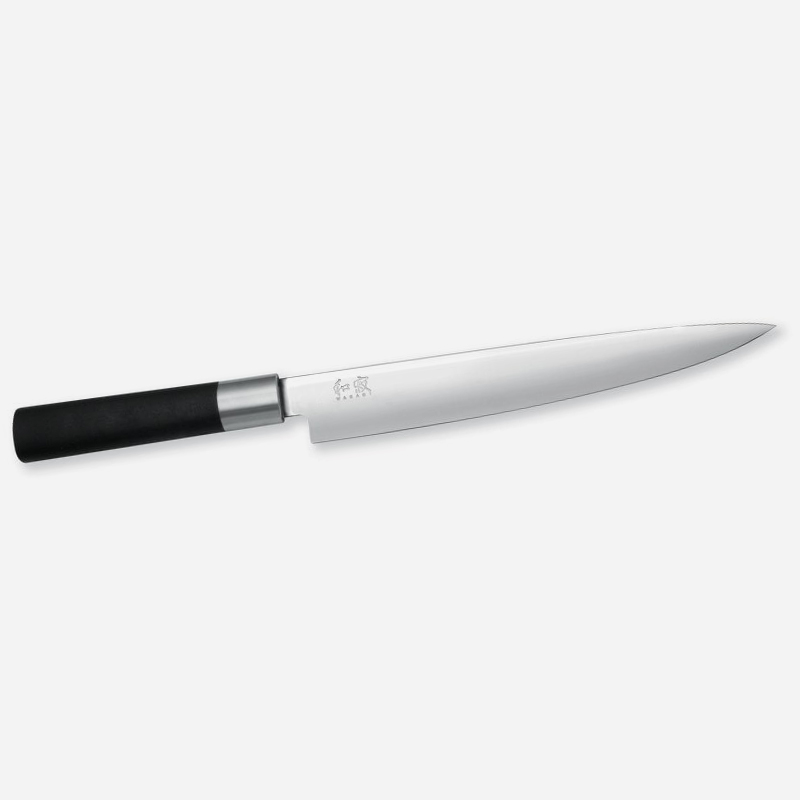 Кухненски нож за филетиране Wasabi Black KAI 6723L 6A/1K6 стомана Черен полипропилен с бамбукова пудра