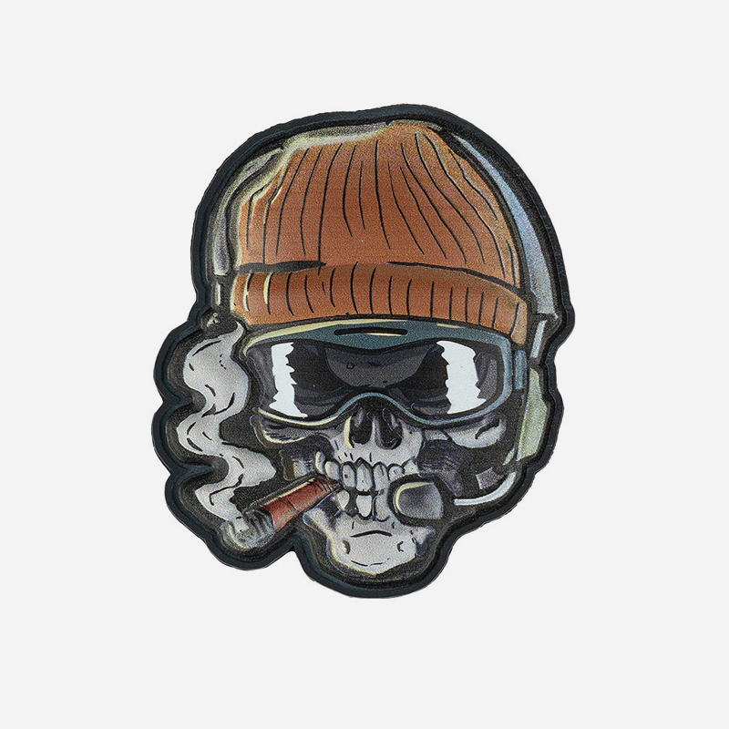 Пач 101 INC Patch 3D UV Skull Beanie warrior