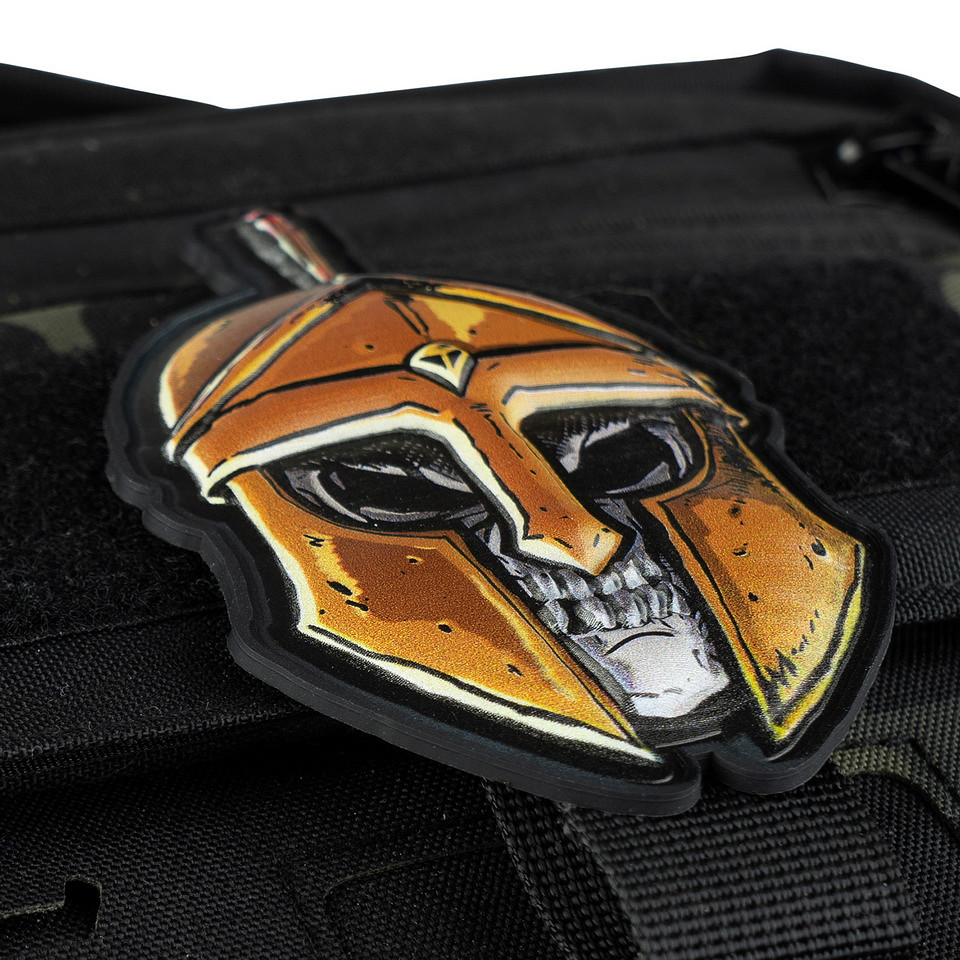 Пач 101 INC Patch 3D UV Skull Spartan