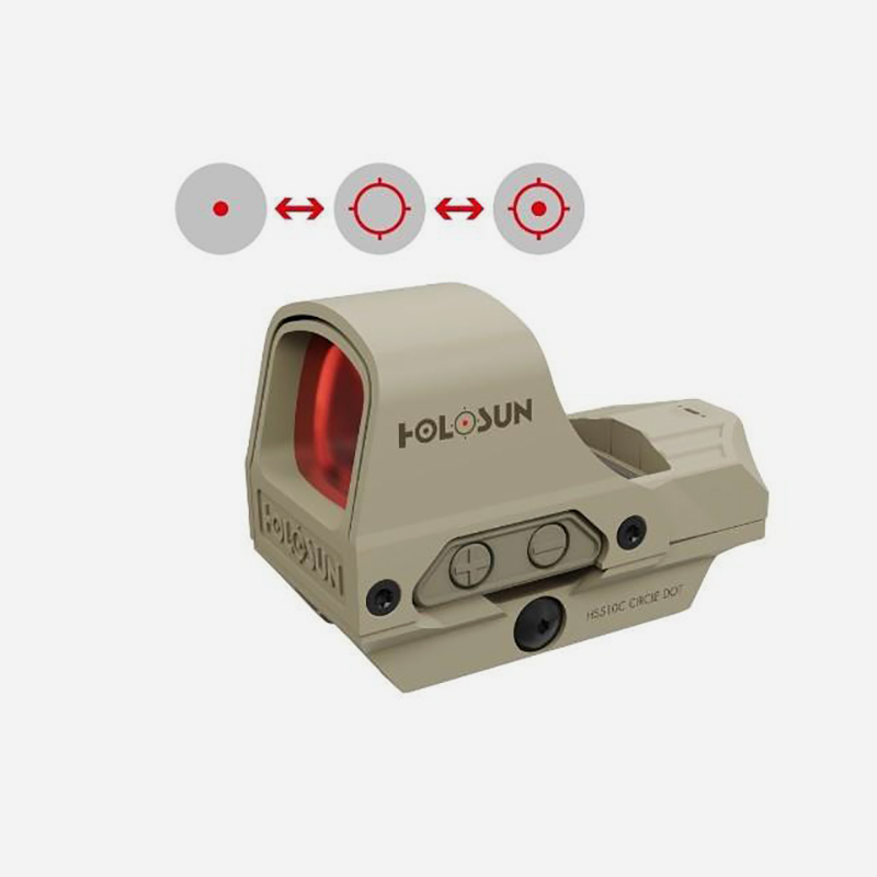 Бързомер Holosun HS510C RD 2MOA/65MOA QD Mount Solar FDE