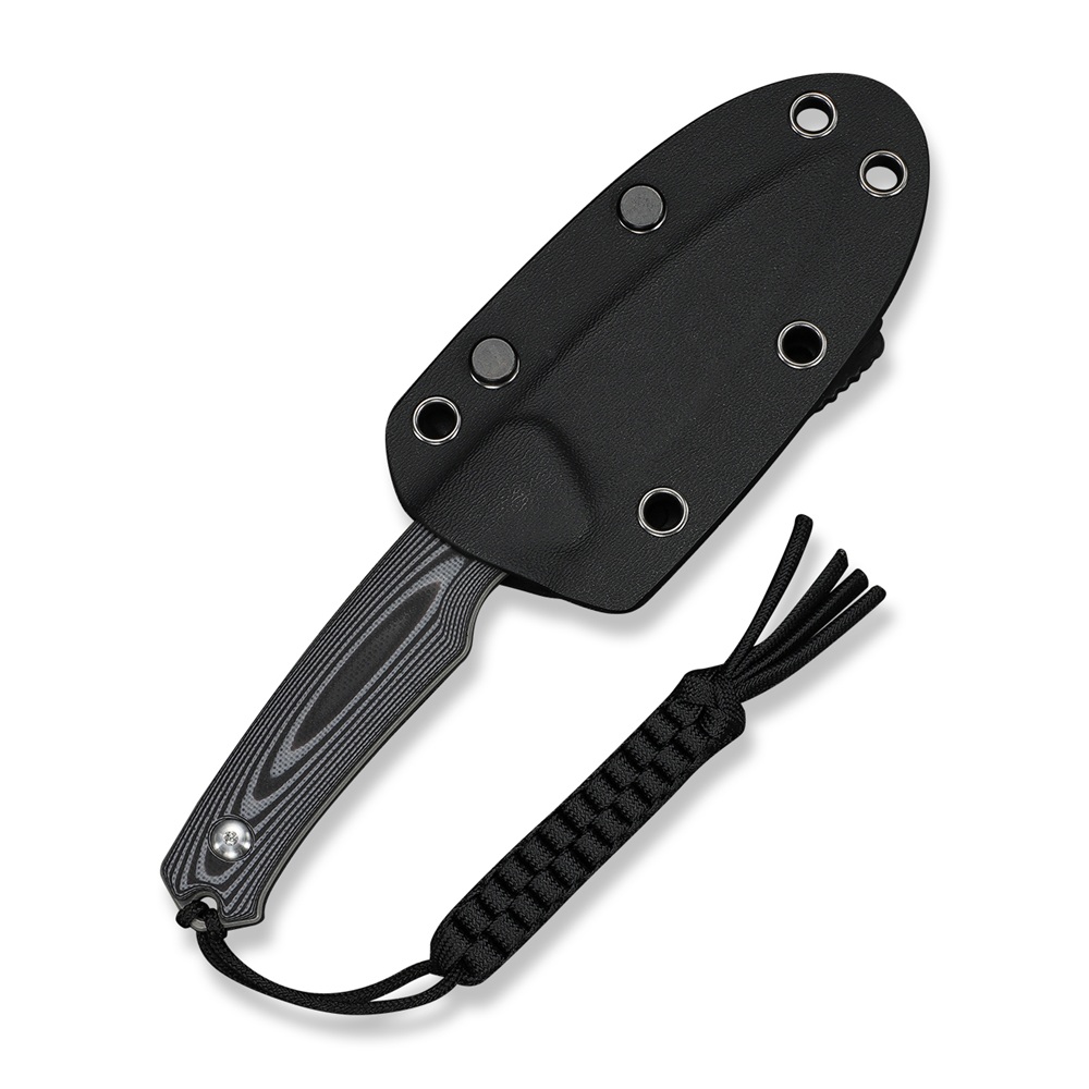 CIVIVI Altus Fixed Blade Gray and Black Layered G10 3