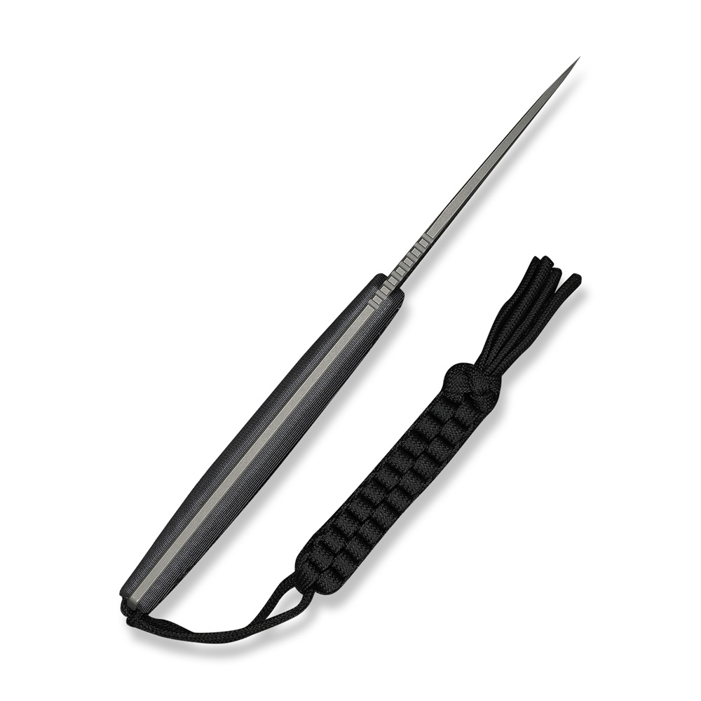 CIVIVI Altus Fixed Blade Gray and Black Layered G10 4