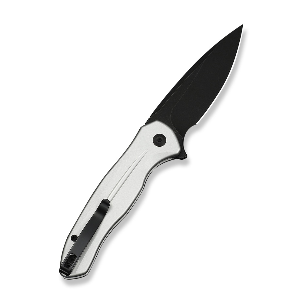 Нож CIVIVI Button Lock Kitefin 14C28N Silver Aluminum