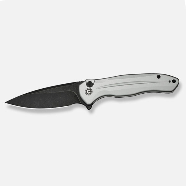 Нож CIVIVI Button Lock Kitefin 14C28N Silver Aluminum » Arms-Bg Оръжеен Магазин