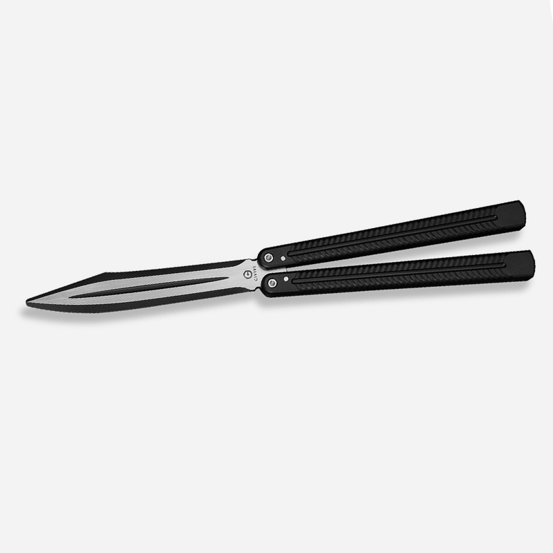 Тренировъчен нож CIVIVI Dracolisk Butterfly Knife Trainer 9Cr18MoV Black Aluminum Тренировъчен нож CIVIVI Dracolisk Butterfly Knife Trainer 9Cr18MoV Black Aluminum