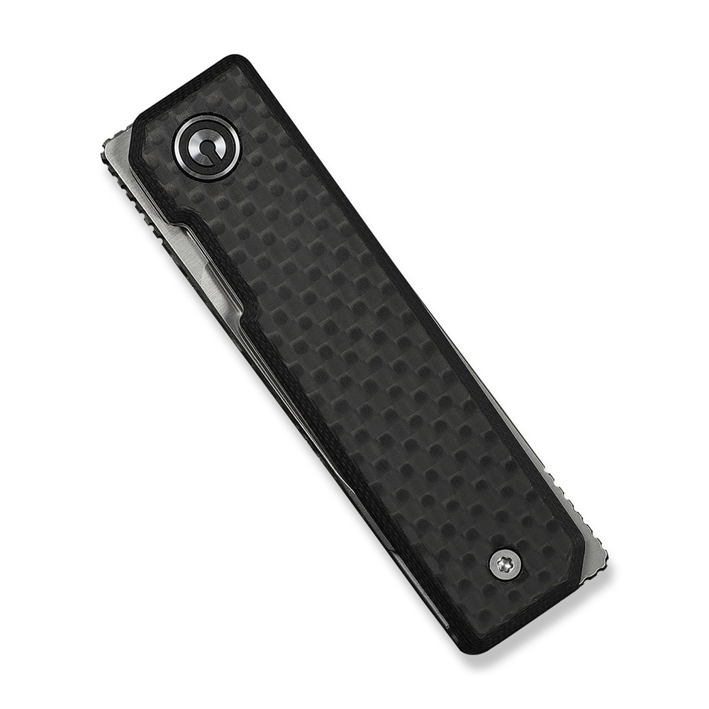 CIVIVI Kukei Twill Carbon Fiber Overlay On Black G10 4