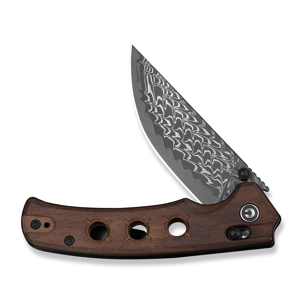 CIVIVI Noctis Guibourtia Wood Handle Damascus 3