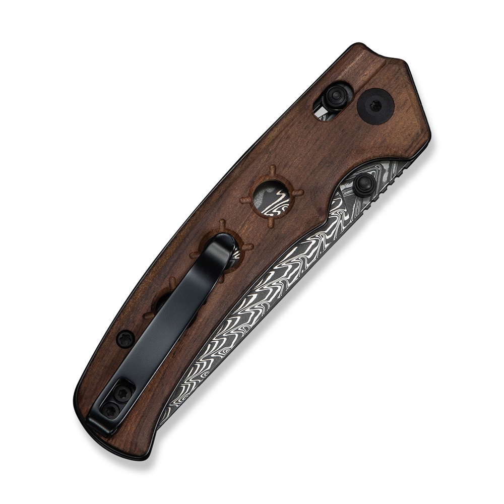 CIVIVI Noctis Guibourtia Wood Handle Damascus 5