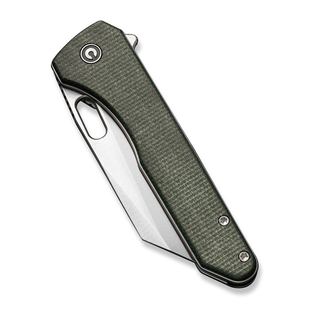 CIVIVI Nugz Green Canvas Micarta 4