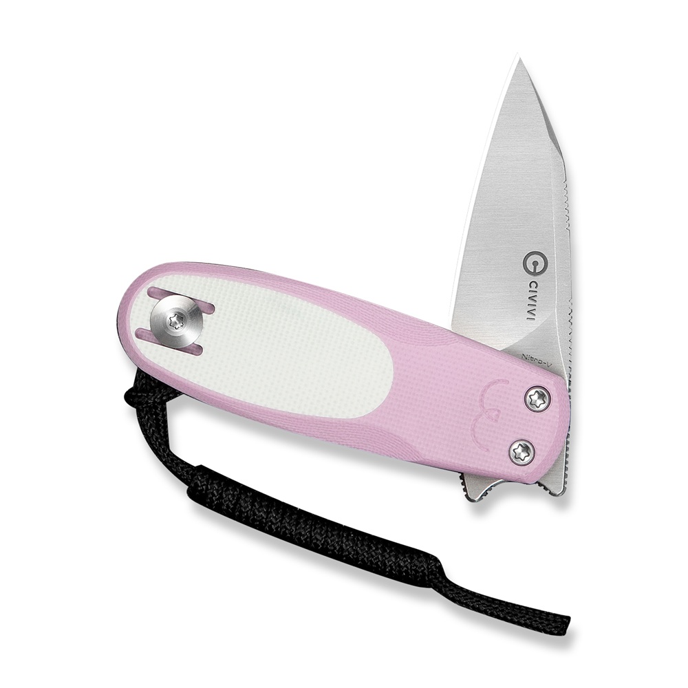 CIVIVI Purr Powder Pink & White G10 3