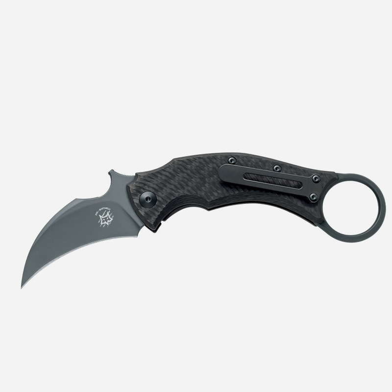 Джобен нож Fox Knives Black Bird Black Carbon Fiber