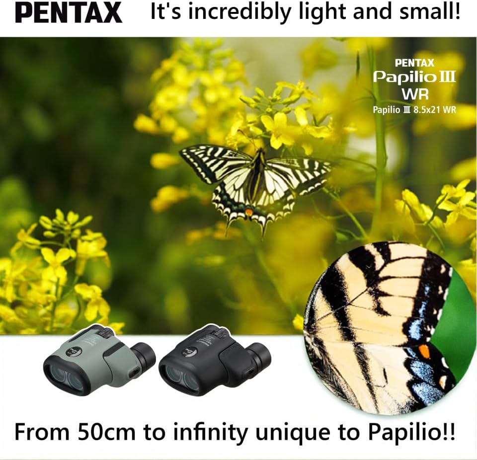 PENTAX Binoculars Papilio III WR – Close distance observation 3