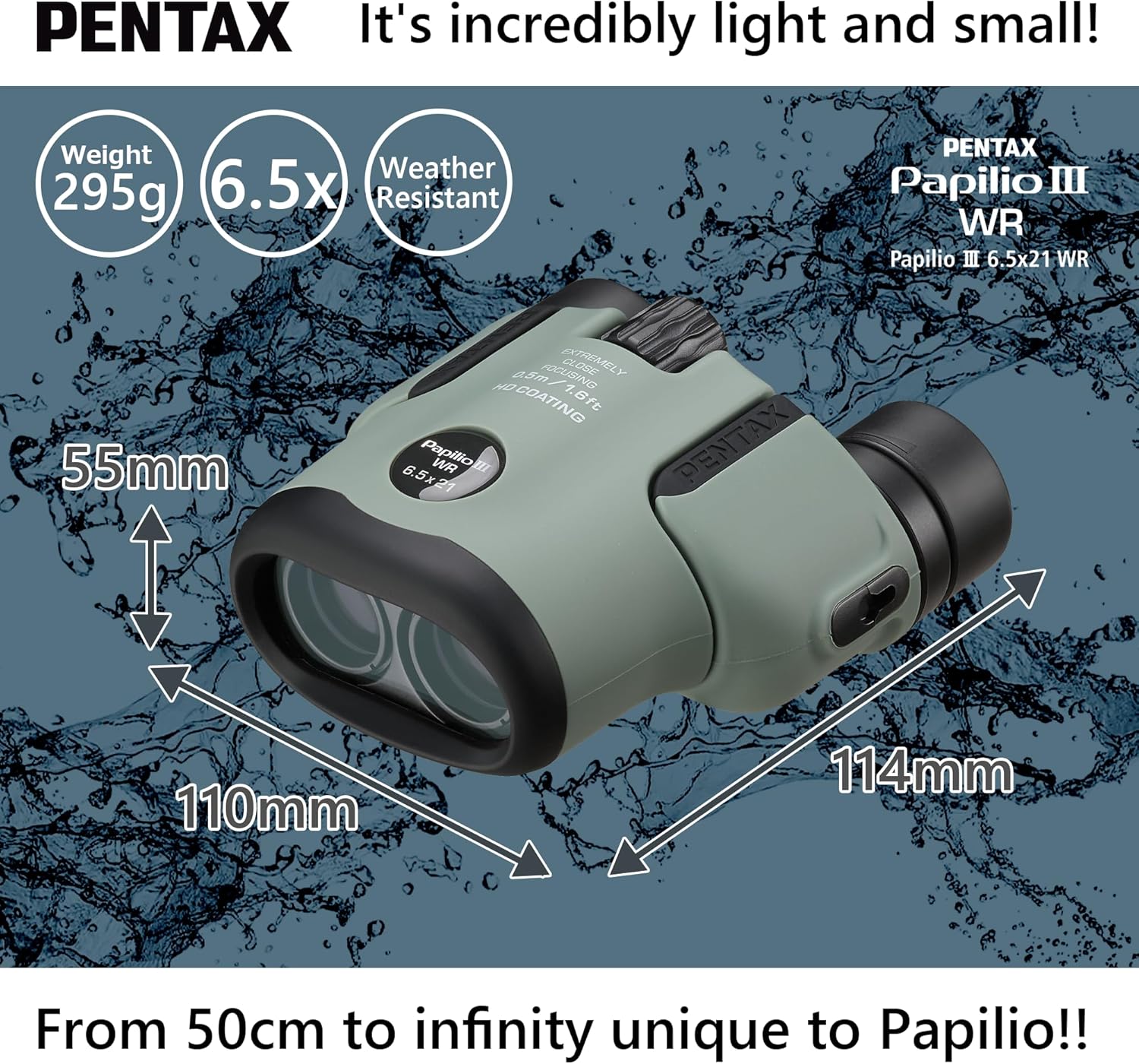 PENTAX Papilio III 6.5×21 WR Olive 4