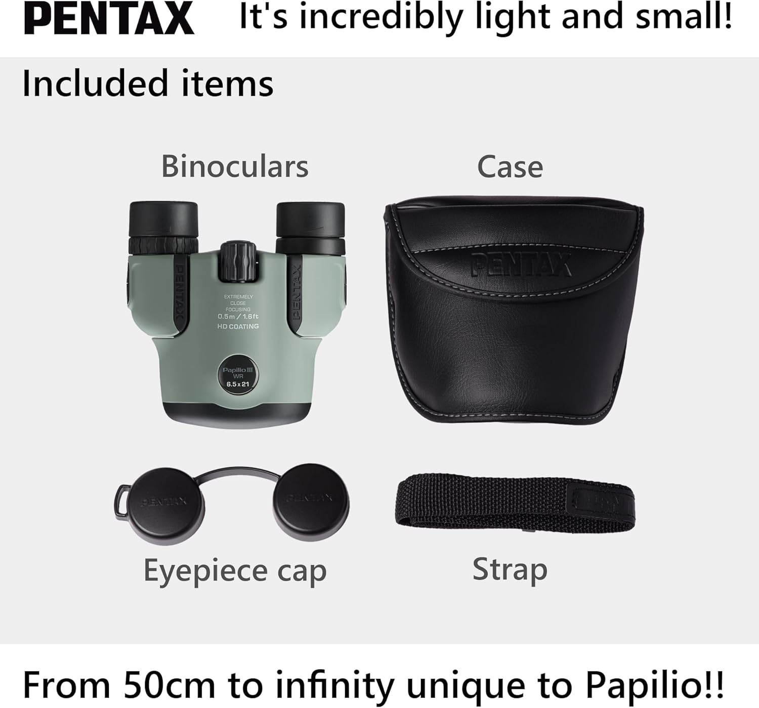 PENTAX Papilio III 6.5×21 WR Olive 7