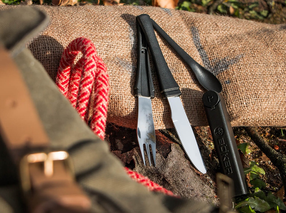Туристически комплект прибори за хранене Boker Plus Snac Pac 3