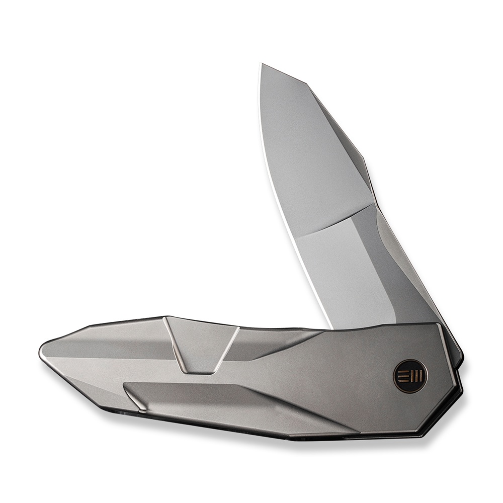 WEKNIFE Solid Polished Bead Blasted Titanium 3