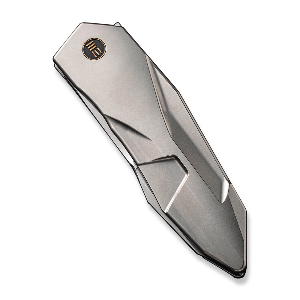 WEKNIFE Solid Polished Bead Blasted Titanium 4