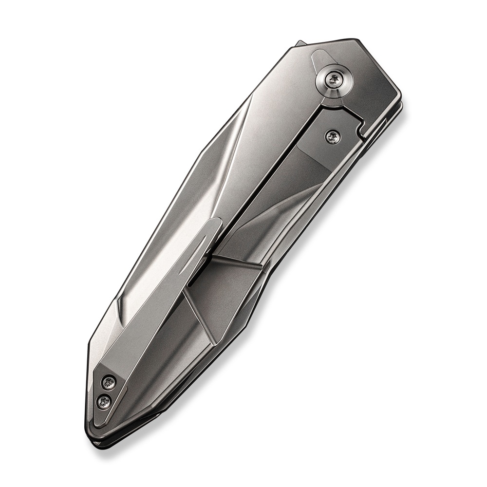 WEKNIFE Solid Polished Bead Blasted Titanium 5