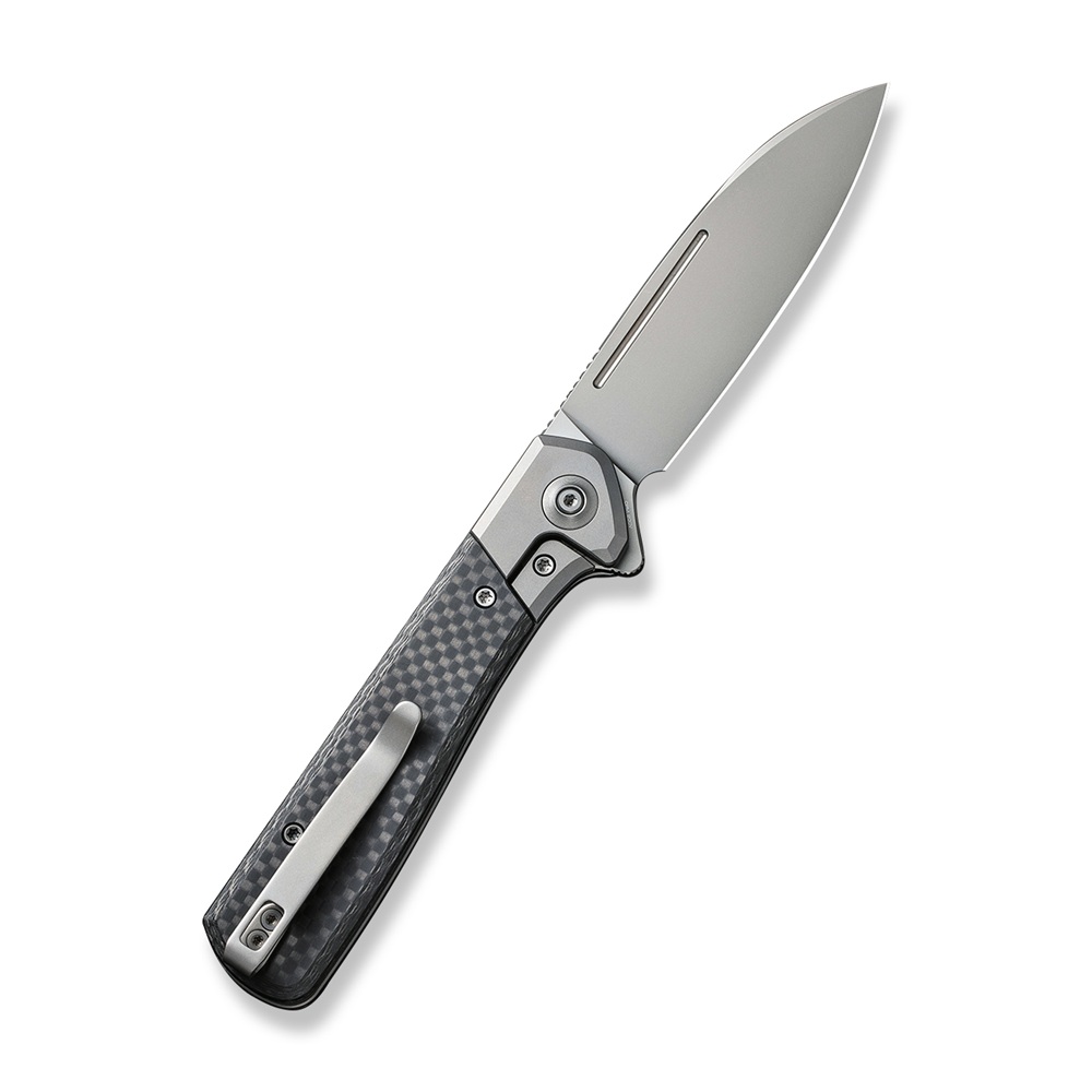 Нож WEKNIFE Soothsayer CPM 20CV Gray Titanium & Carbon Fiber