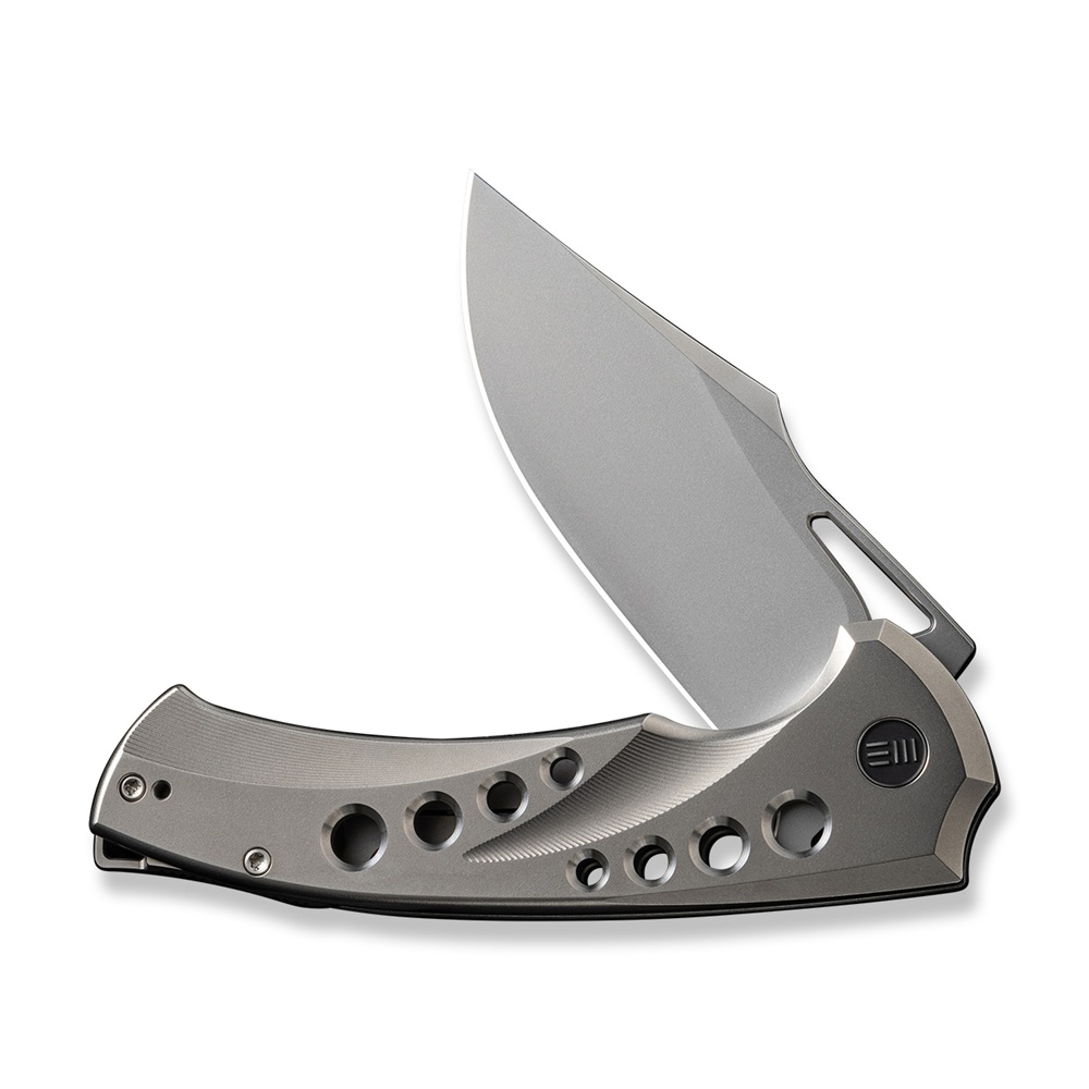 WEKNIFE Swiftfin Polished Bead Blasted Titanium 3