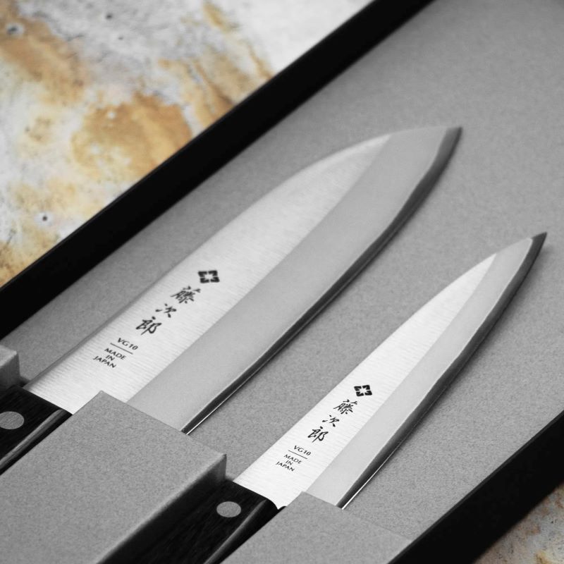 Комплект кухненски ножове Tojiro Basic TBS-200 – VG10 ламинат 4