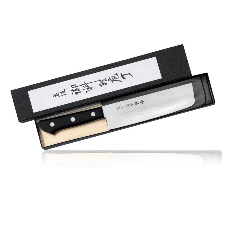 Кухненски нож Tojiro DP Damascus Nakiri Knife 165мм F-330 – VG10 – ламинат 37 пласта 3