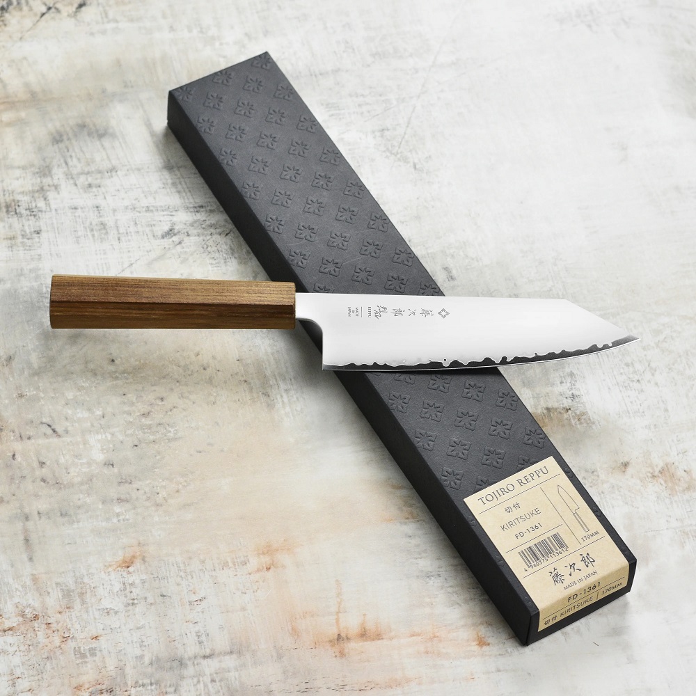 Кухненски нож Tojiro REPPU Kiritsuke Bunka 170мм SG2 Teak