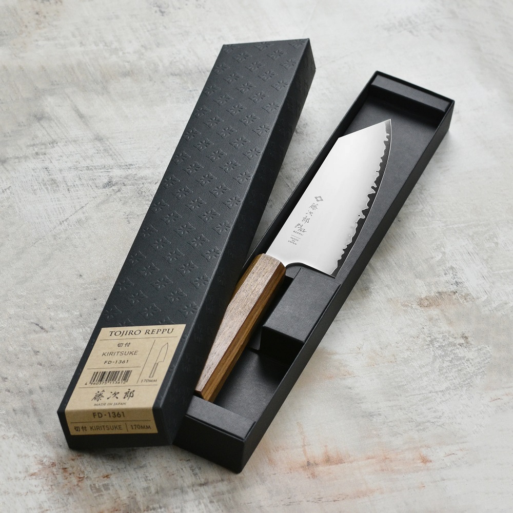 Кухненски нож Tojiro REPPU Kiritsuke Bunka 170мм FD-1361 – SG2 ламинат – дръжка тик 4
