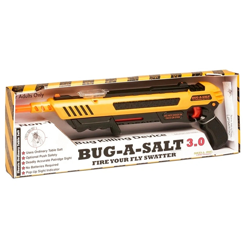Пушка за насекоми Bug-A-Salt 3.0 Жълта ДВОЕН ПАКЕТ 3